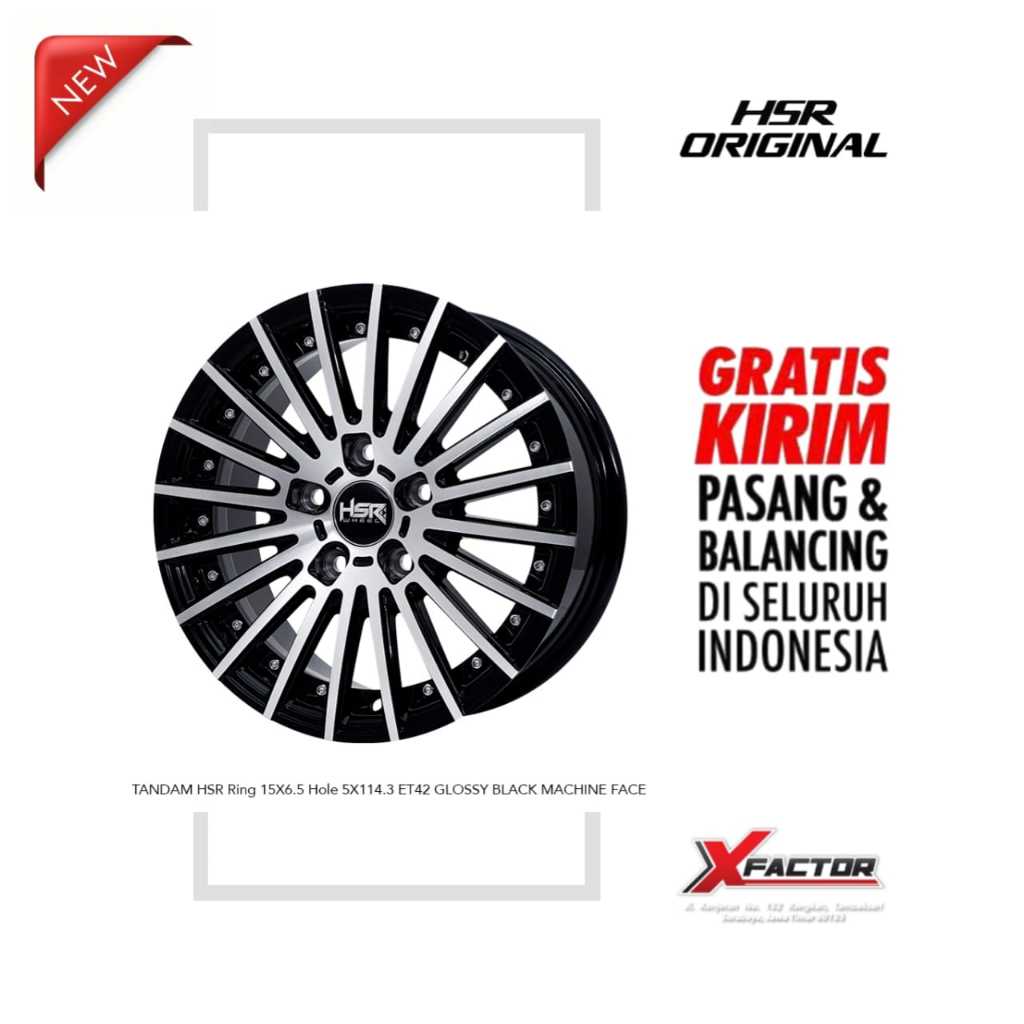 VELG R15 HSR TANDAM HSR R15X6,5 H5X114,3 ET42 GBMF