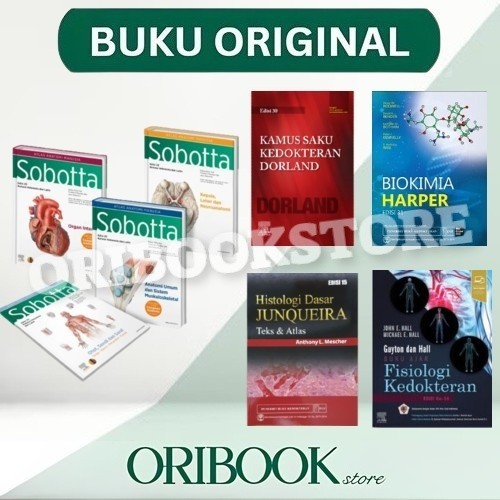 ORIGINAL PAKET BUKU ATLAS SOBOTTA EDISI 25 FISIOLOGI GUYTON BIOKIMIA HARPER HISTOLOGI JUNQUEIRA KAMU