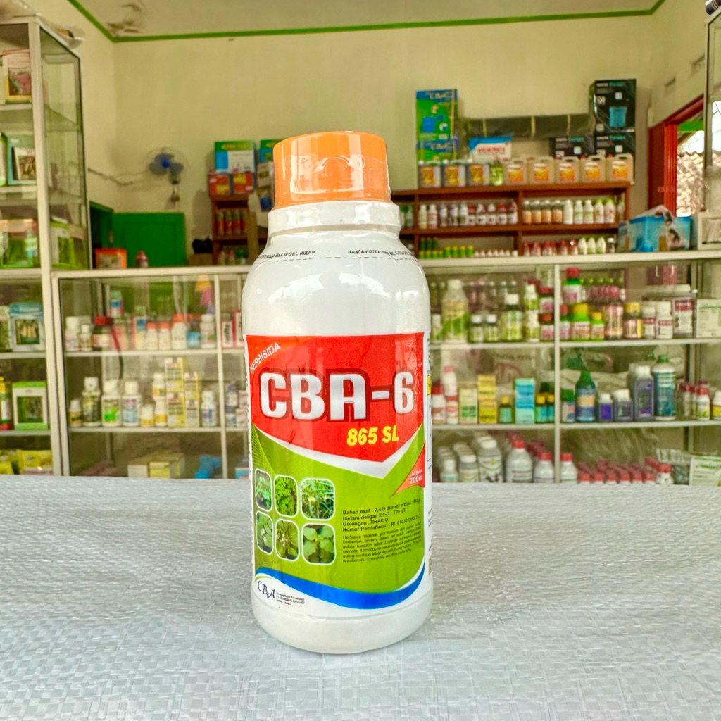 Herbisida CBA-6 865SL 200ml - Herbisida Pembeku Biji - Herbisida Sistemik - Herbisida Selektif Padi