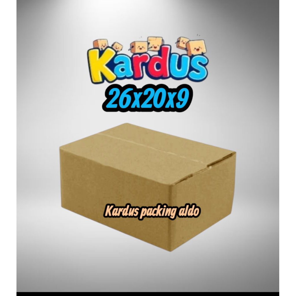 

kardus box packing 26x20x9