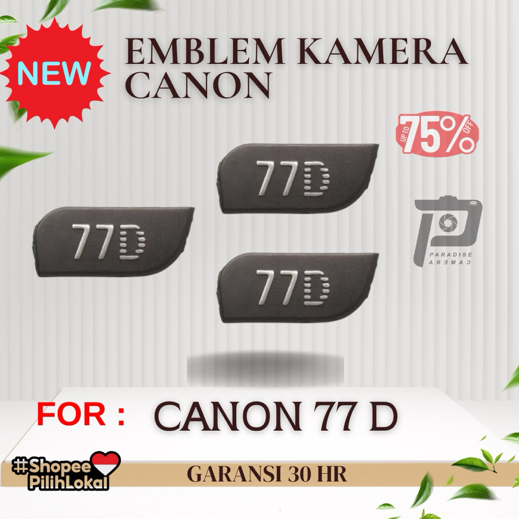 Emblem Kamera Canon 77D New garansi Presiasi