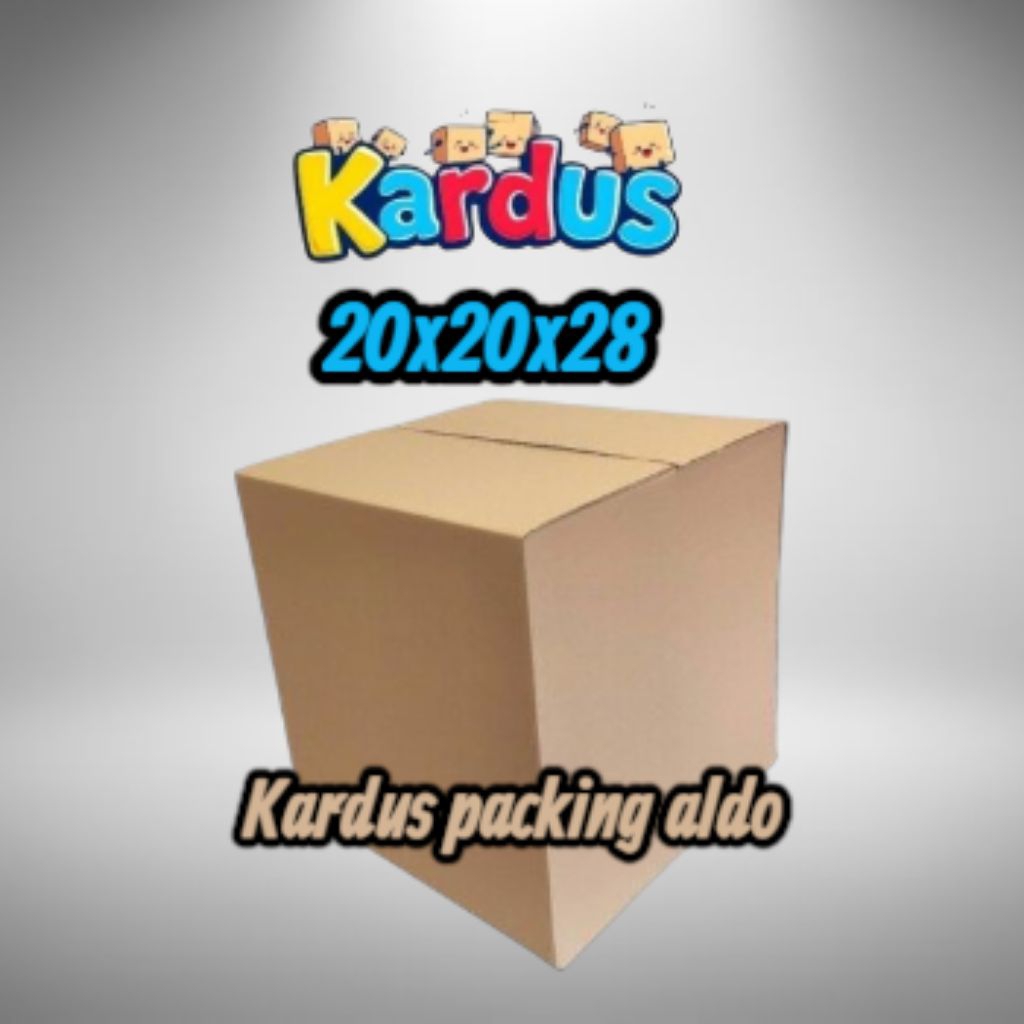 

kardus box packing 20x20x28