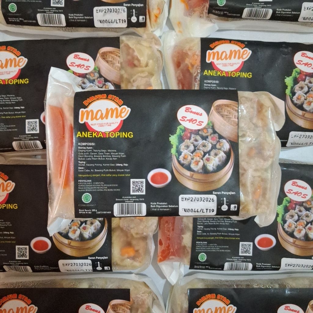 

Mame Dimsum Ayam Aneka Toping 250g isi 15