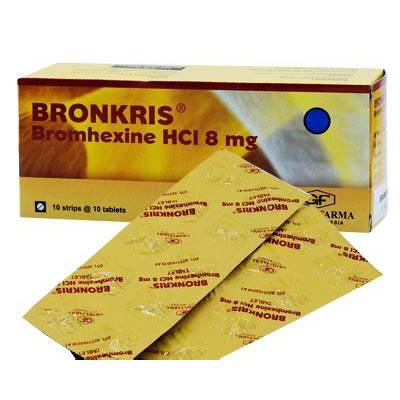 Bronkris 8 Mg 10 Tablet - Obat Pengencer Dahak / Obat Pengencer Dahak