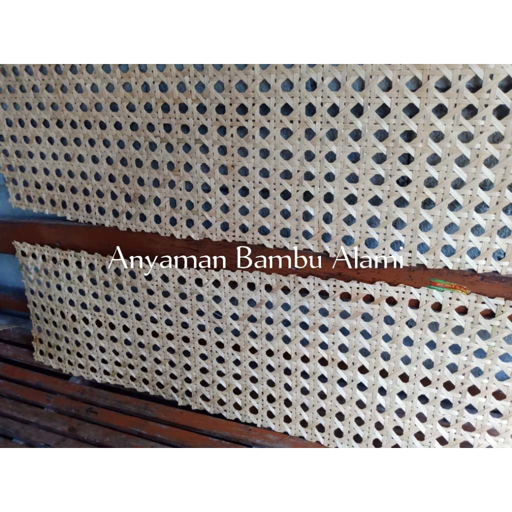 Anyaman Bambu Alami Segi 8 Untuk Plafon Ukuran 40 x 110 ( 32 pcs )