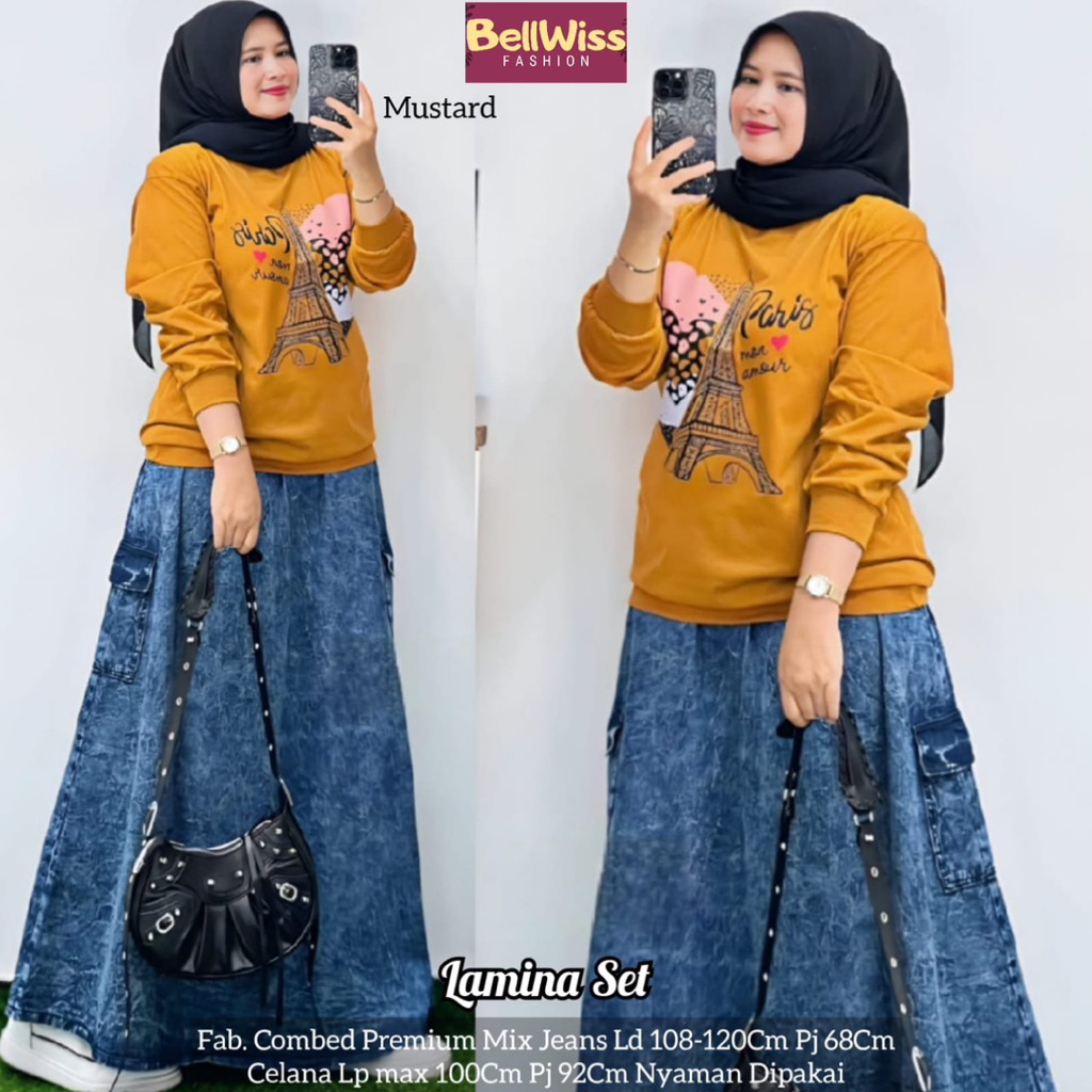 [[ New Arrival ]] Setelan Kaos Dan Celana Merah Putih Dewasa Megan Set by Meisa Oneset Agustusan Mod