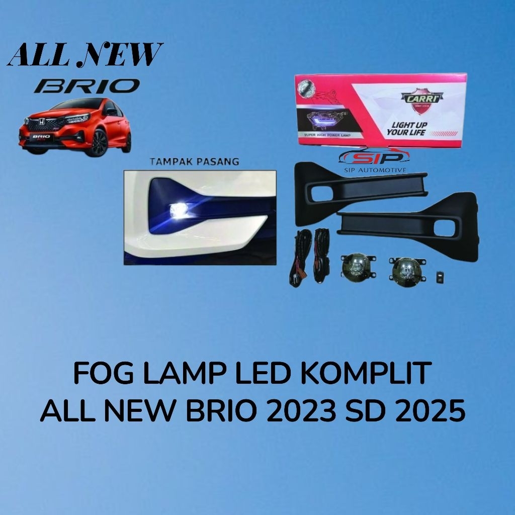 LAMPU FOGLAMP / FOGLAMP KOMPLIT LED ALL NEW BRIO 2023 2024 2025