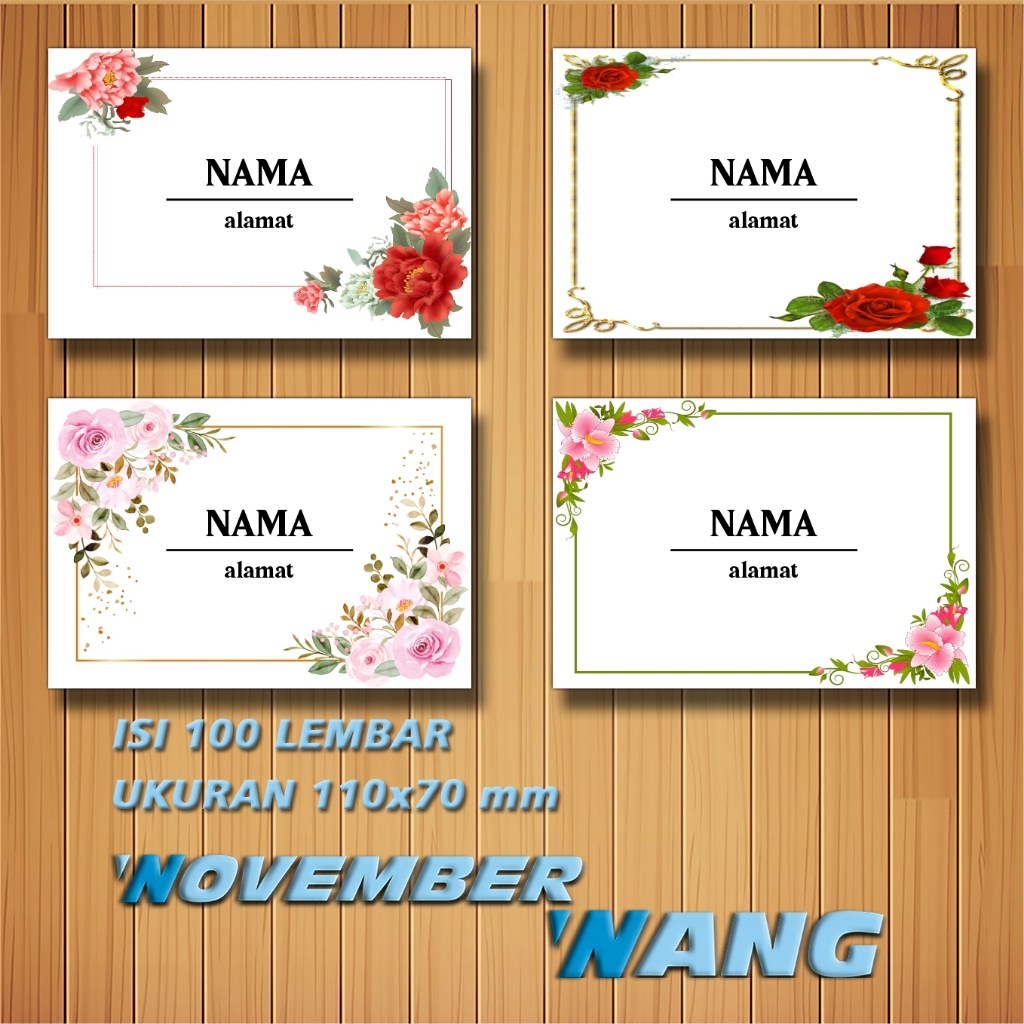 Amplop Undangan Custom 100 lembar ukuran kecil 11x7cm