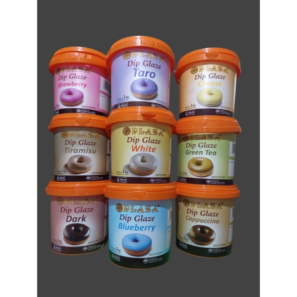 

Dip glaze plaza eco 1kg ember glaze/toping donat/bahan dekorasi kue