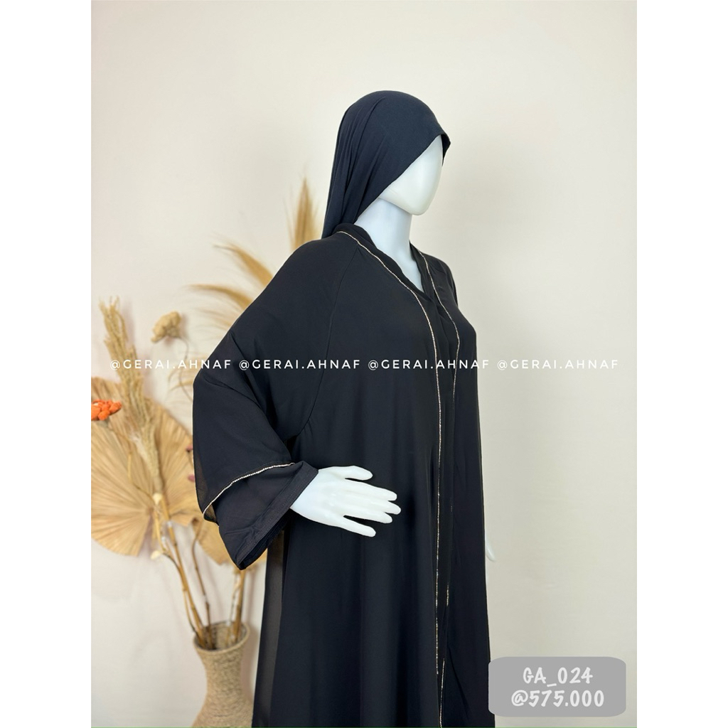 GA_024 / ABAYA ORI SAUDI / ABAYA ARAB SAUDI / ABAYA IMPORT SAUDI / ABAYA ORIGINAL / ABAYA ASLI SAUDI