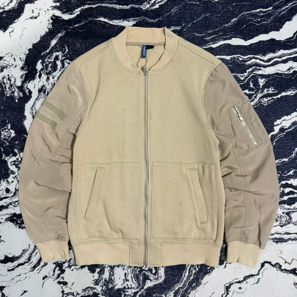 H&m bomber jacket cream