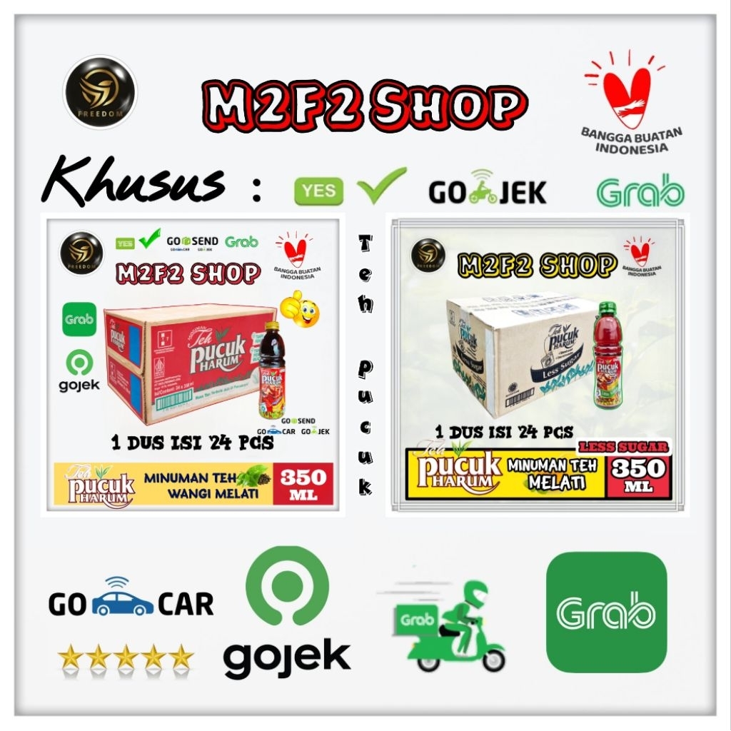 

Teh Pucuk Harum Botol Pet - 350 ml Kemasan Karton (Khusus Bluebird/Gosend/Grab)