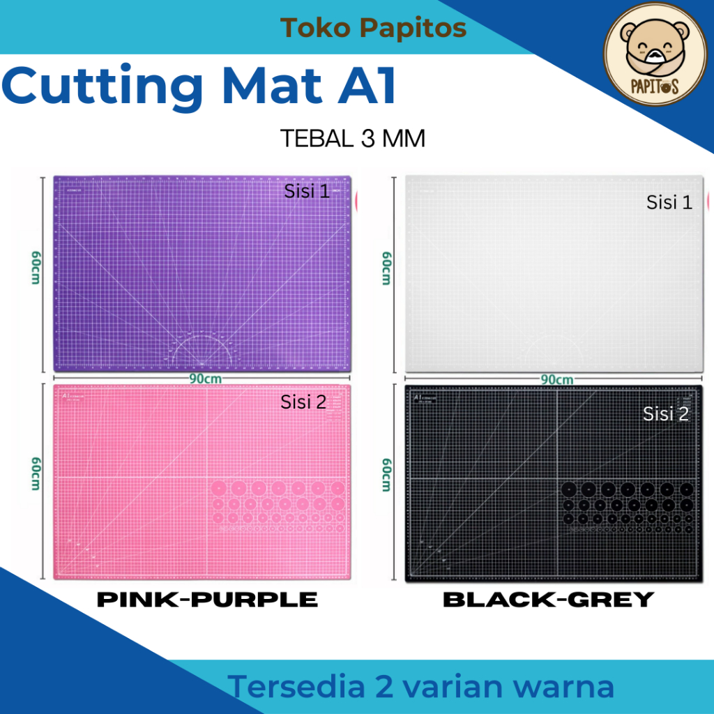 

Cutting Mat | Alas Potong Kain | Alas Potong Gundam | Alas Potong Scrapbook | Ukuran A1