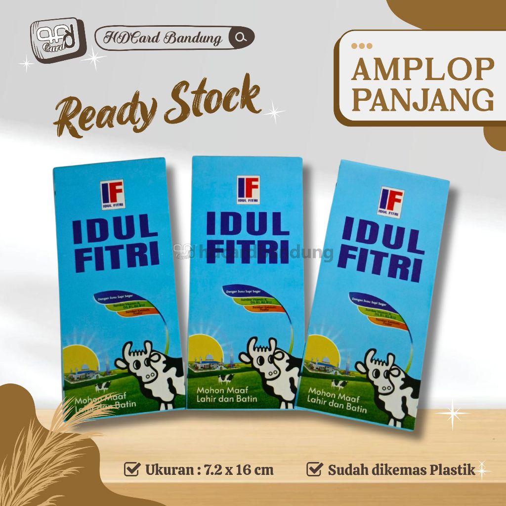 

(Khusus Ecer) Amplop Lebaran Panjang 1 pack isi 10pcs - Amplop Snack THR Lebaran