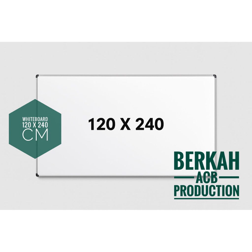 

Whiteboard 120 x 240 / Papan Tulis 2 Muka 120 x 240 Free Packing Aman