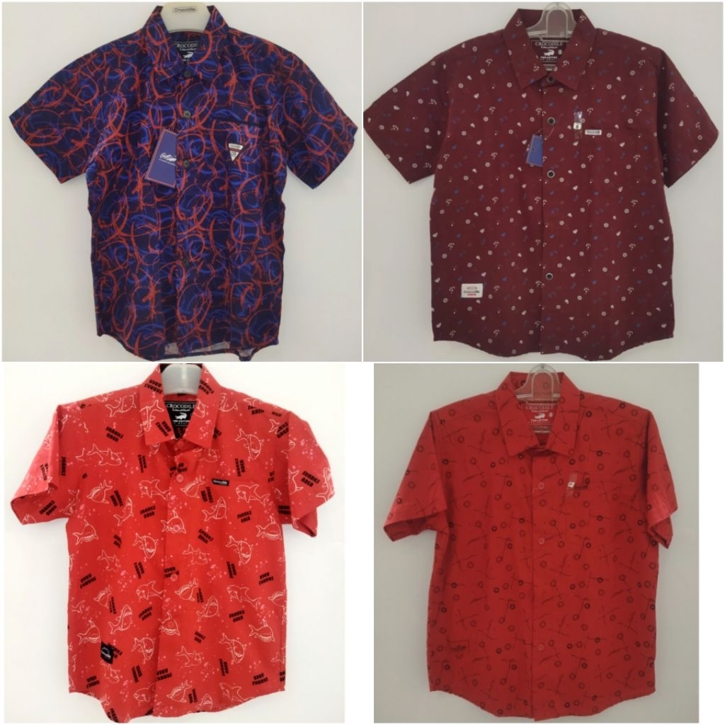 (4-14 tahun) KEMEJA ANAK COWOK ORIGINAL CROCODILE