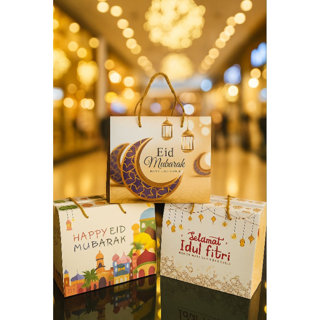 

BOX HAMPERS LEBARAN IDUL FITRI PAPERBAG UKURAN SEDANG