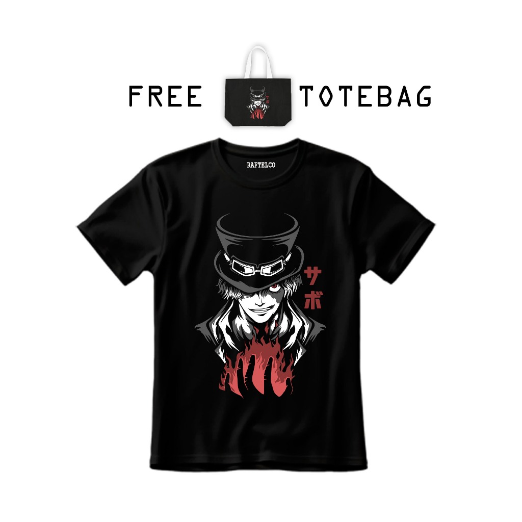 KAOS ANIME - KAOS SABO - TSHIRT ONE PIECE - KAOS LUFFY - KAOS ONE PIECE