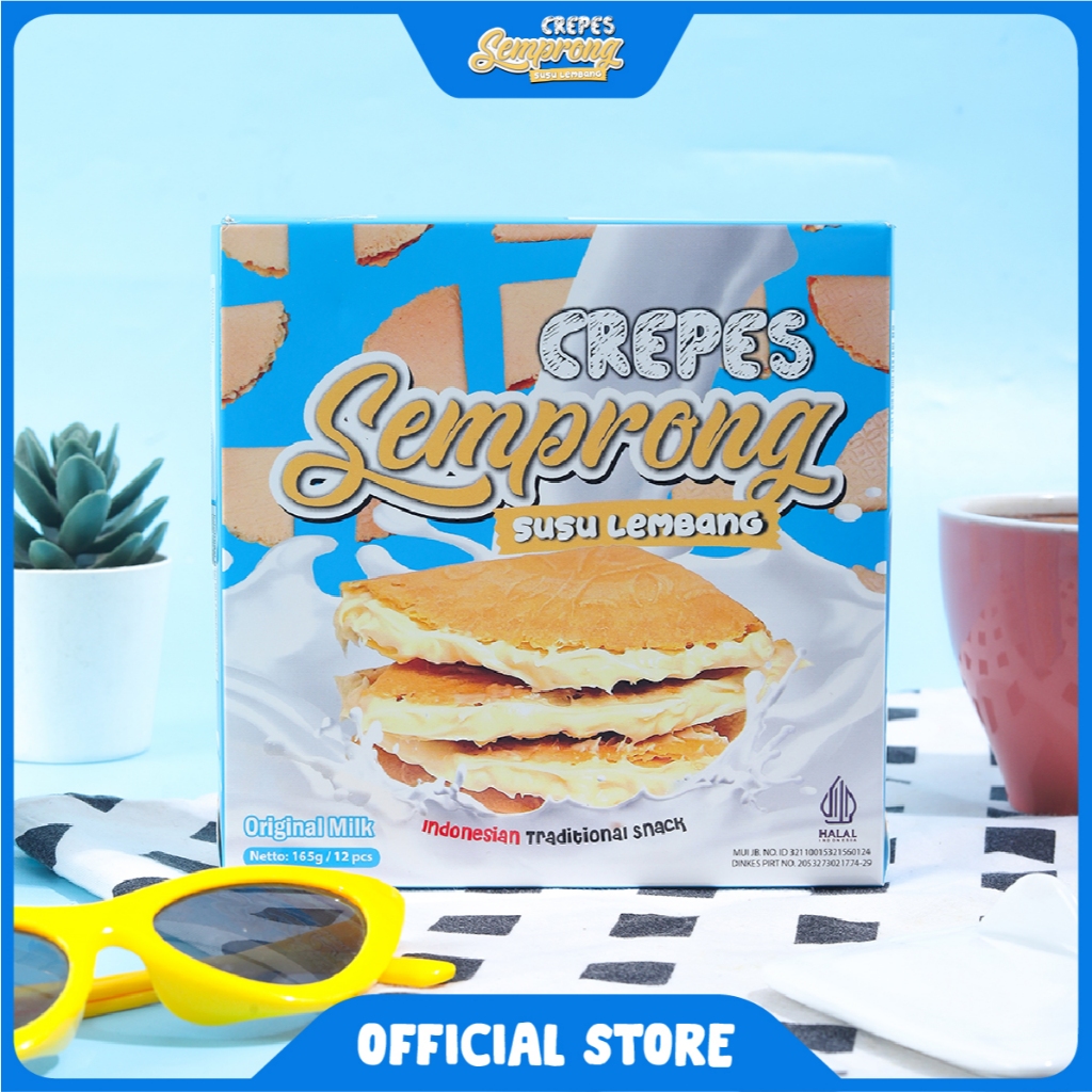 Semprong Susu Lembang - Original Susu Kue Semprong Cemilan Oleh-Oleh Bandung