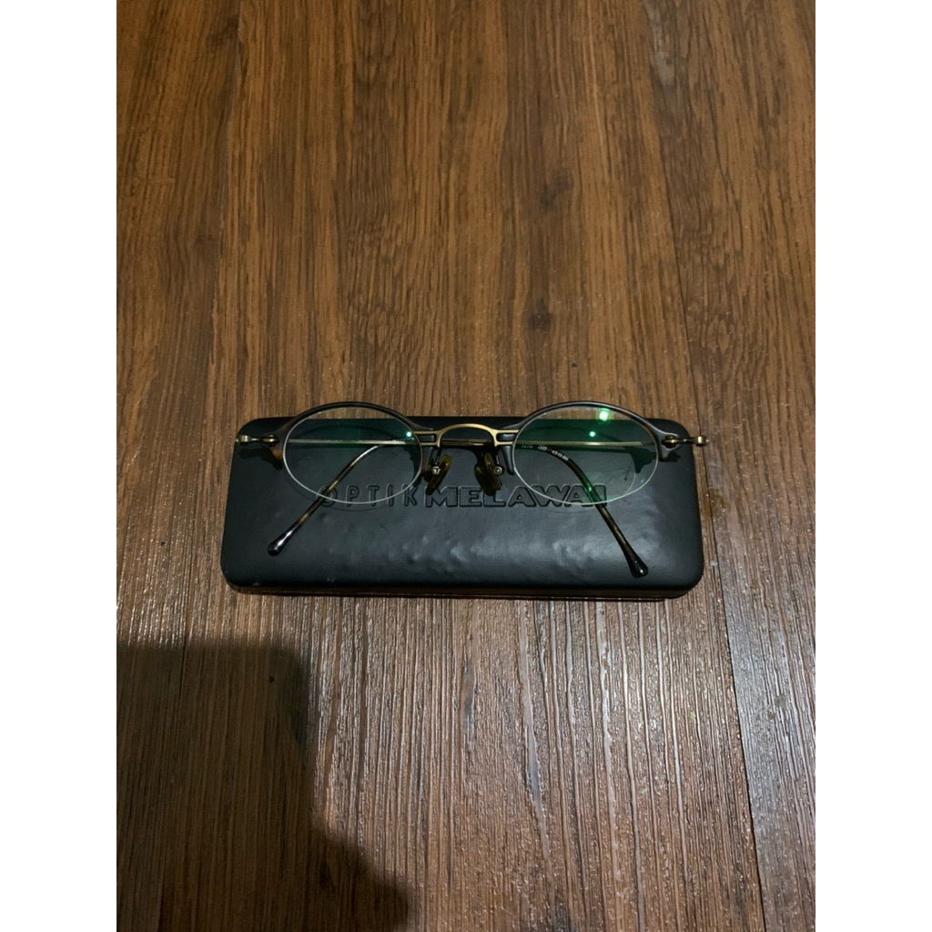 Kacamata Lanvin titanium gold matte authentic preloved