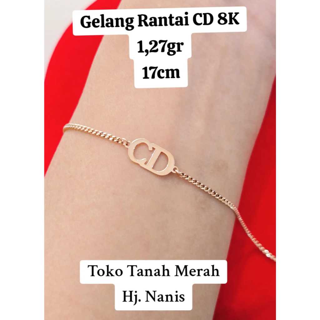 Gelang Rantai Emas CD 8K