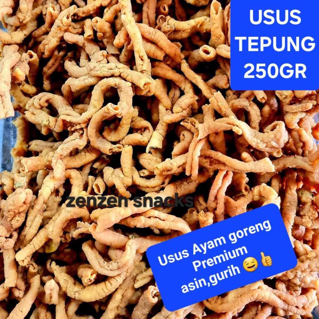 

KERIPIK USUS TEPUNG 250GR KERIPIK USUS CRSIPY ZENZEN SNACKS