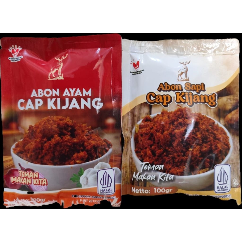 

Abon Ayam / Abon Sapi Cap Kijang 100gr - Original
