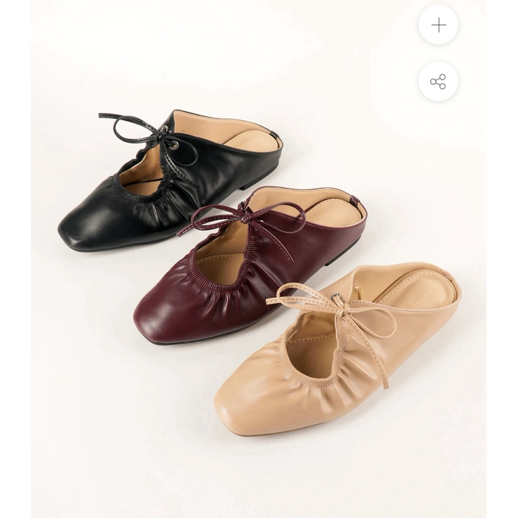 shopatblow laila mules burgundy / shop at blow mules / shop at blow shoes / mules kekinian / mules v