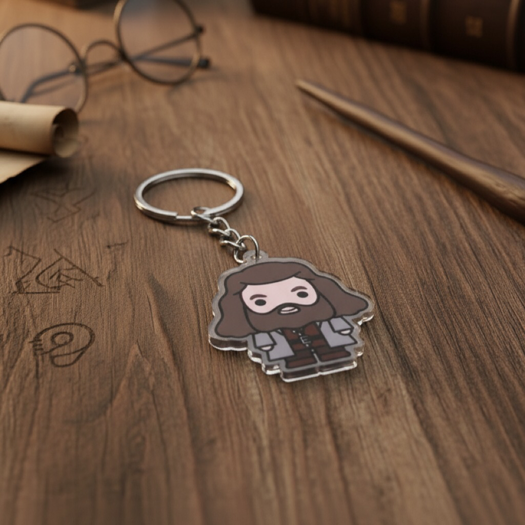 Hagrid Acrylic Keychain Harry Potter - Gantungan Kunci Hagrid Akrilik Harry Potter