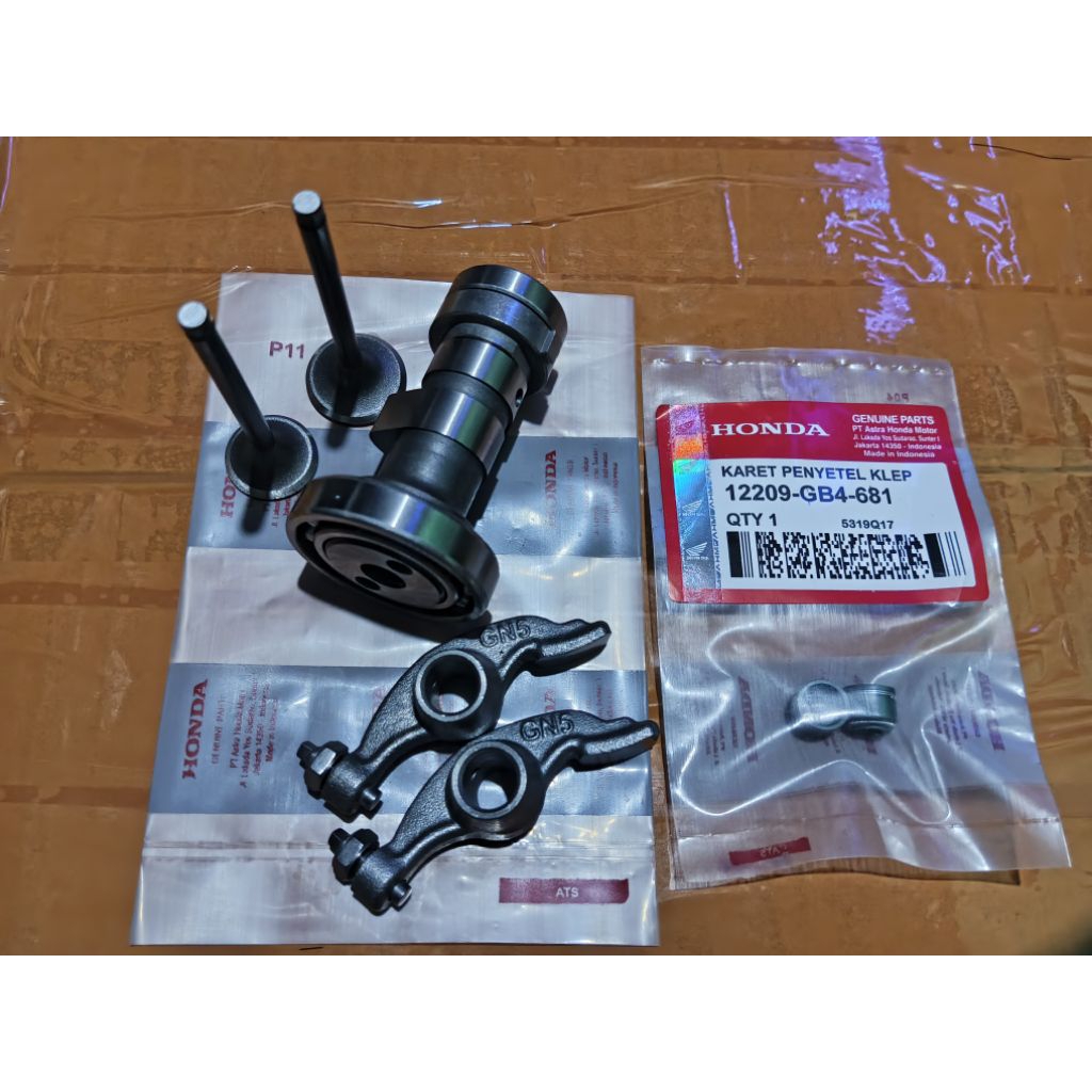 1 SET KOMPLIT HONDA NOKEN AS + PLATUK KLEP + PAYUNG KLIP + SEAL KLEP HONDA SUPRA X FIT / ASTREA GRAN