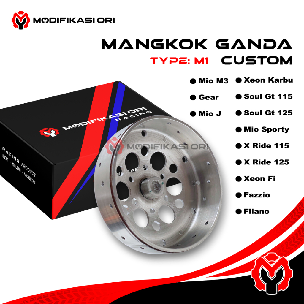 Mangkok Ganda Mio karbu Mio J Soul Ganda Soul GT Fino Mio M3 Xride Mangkok kampas ganda Xeon Custom