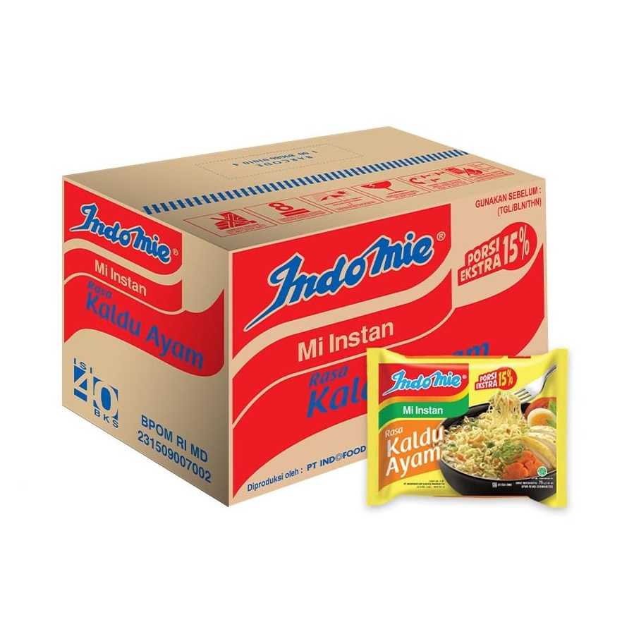 

Indomie Mi Instan Kuah Rasa Kaldu Ayam 1 Dus Isi 40 Pcs