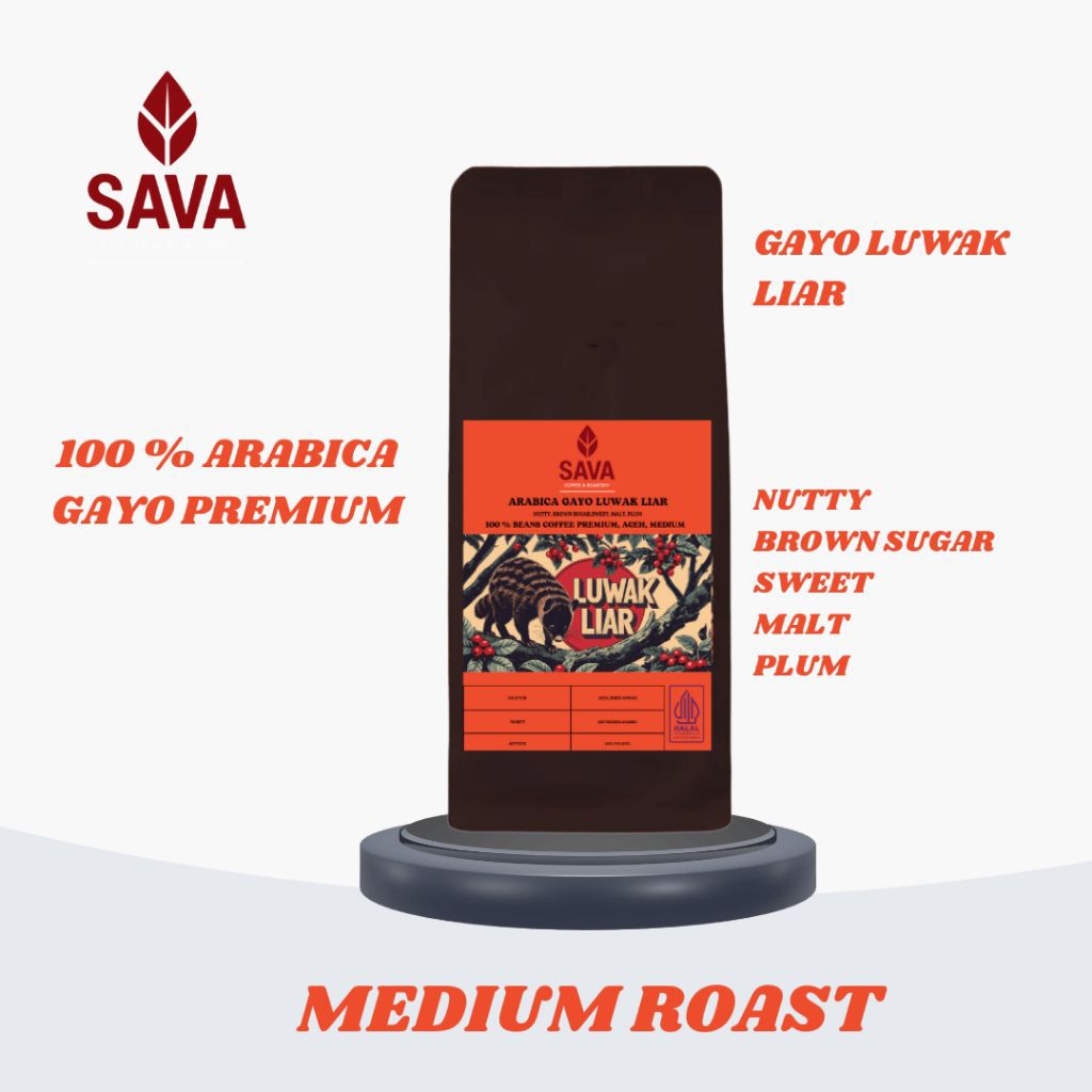 

Kopi Arabika Gayo 100% Luwak Liar Premium 200 Gram | Aceh | Sava coffee