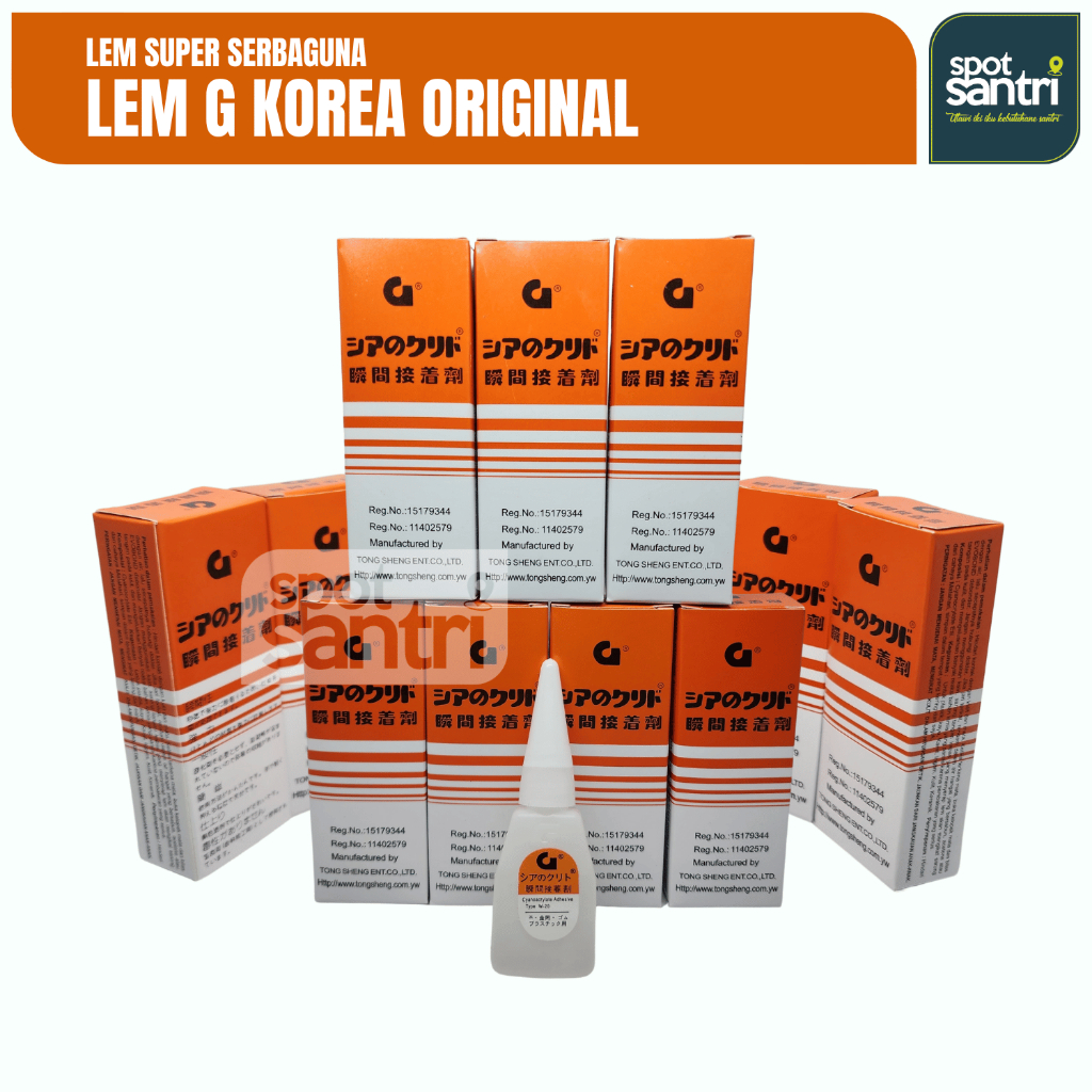

Lem G Korea Original Super Kuat Serbaguna | Lem Cair 12ml [PCS]
