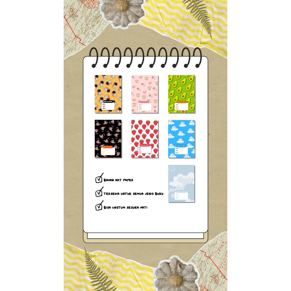 

TERMURAH HARGA 1pcs|| SAMPUL BUKU ANAK LUCU (BISA COSTUM DESAIN) TERSEDIA UNTUK BUKU SIDU.