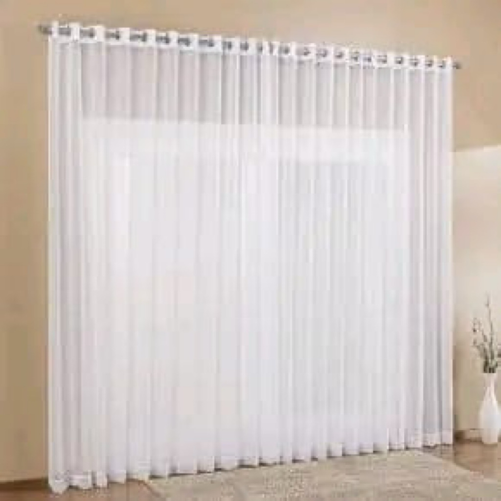 GORDEN VITRASE MODEL SMOKRING LEBAR 200CM GORDEN DALAMAN TRANSFARAN GORDEN JENDELA MINIMALIS