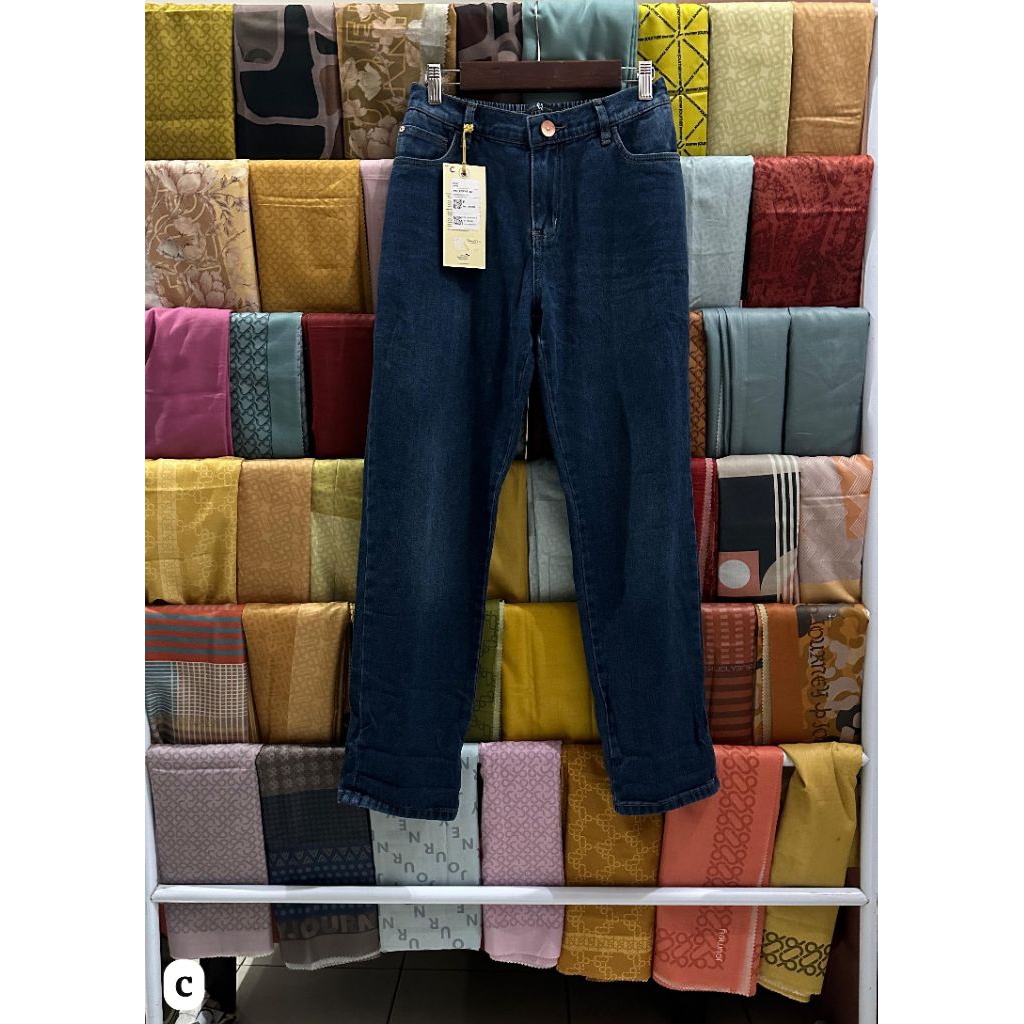 Dark Blue Denim Jeans C - C2, Celana Wanita