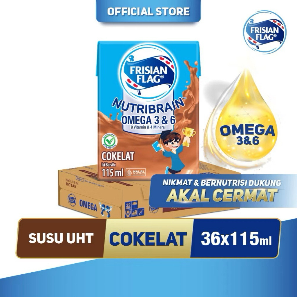 

Susu Frisian Flag nutribrain 115ML