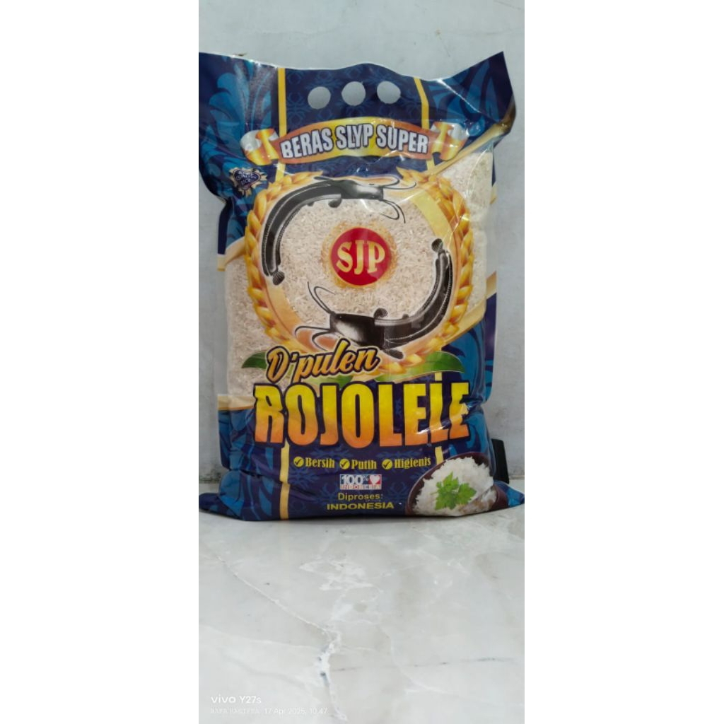 

Beras kemasan 5kg Rojolele/daun suji/Beras 3kg