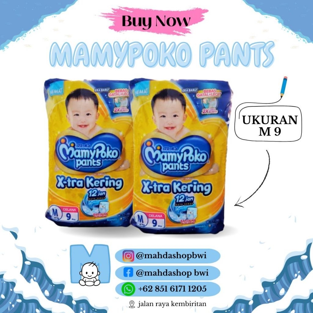 MAMY POKO M9 / Mamy Poko / Pampers anak / Pampers Bayi / Celana