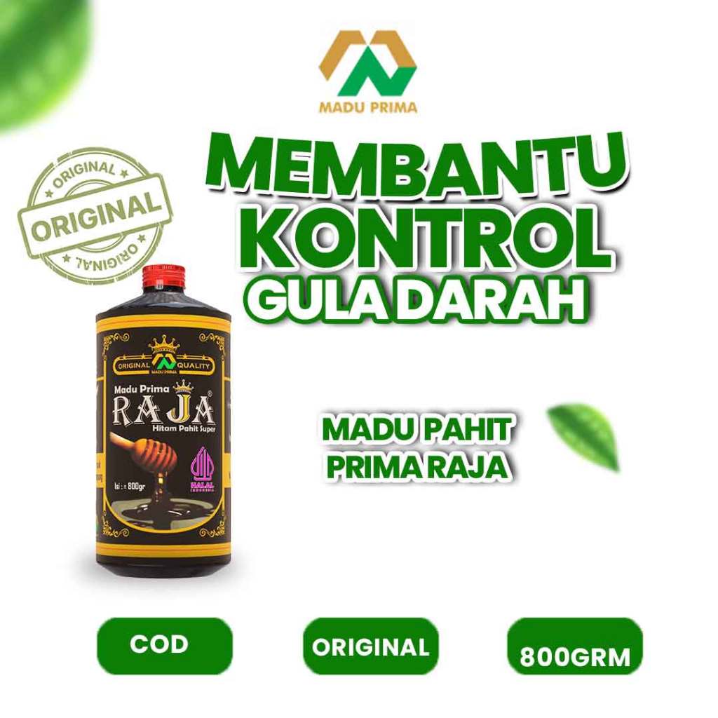 

Madu Prima Raja Hitam Pahit Super Madu Hutan Multiflora Efektif kontrol gula darah 800gram