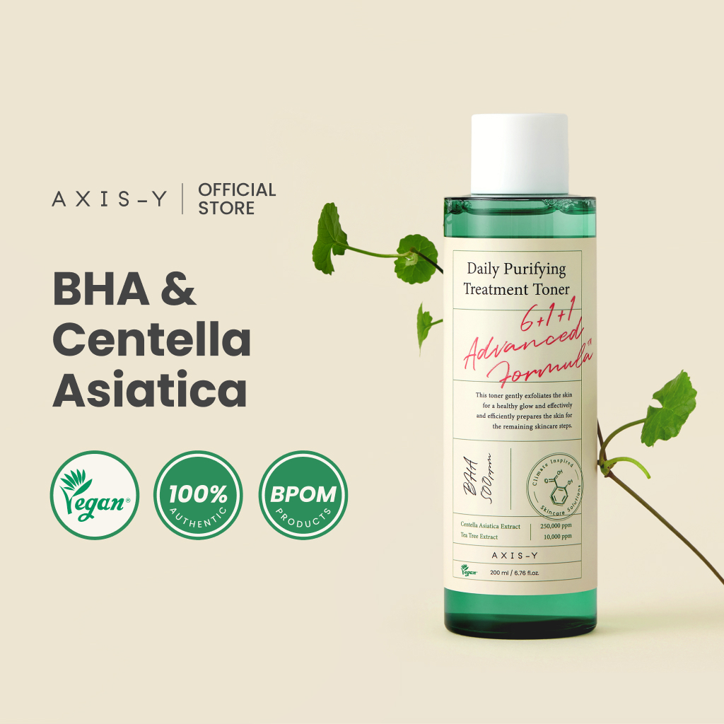 AXIS-Y - Daily Purifying Treatment Toner | Gentle Exfoliate Mengurangi Sebum Membersihkan Pori dan K