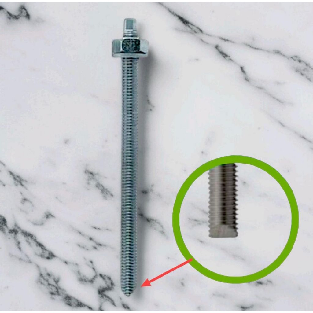 M10x130 grade 5.8 dynabolt hit stud anchor chemical baut angkur tanam