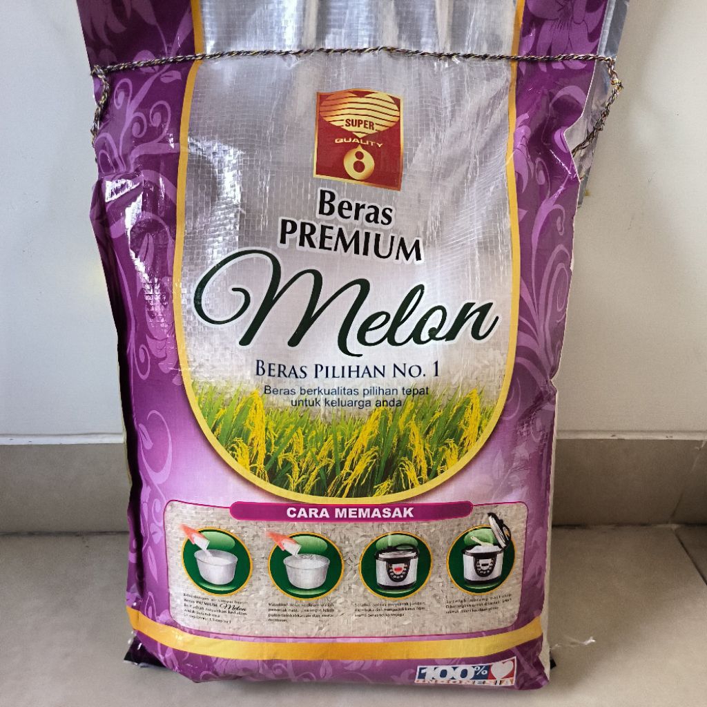 

Beras 5kg Premium cap Melon / Beras Melon 5kg / Beras 5kg Malang / Grosir Beras Malang / Grosir Sembako Malang