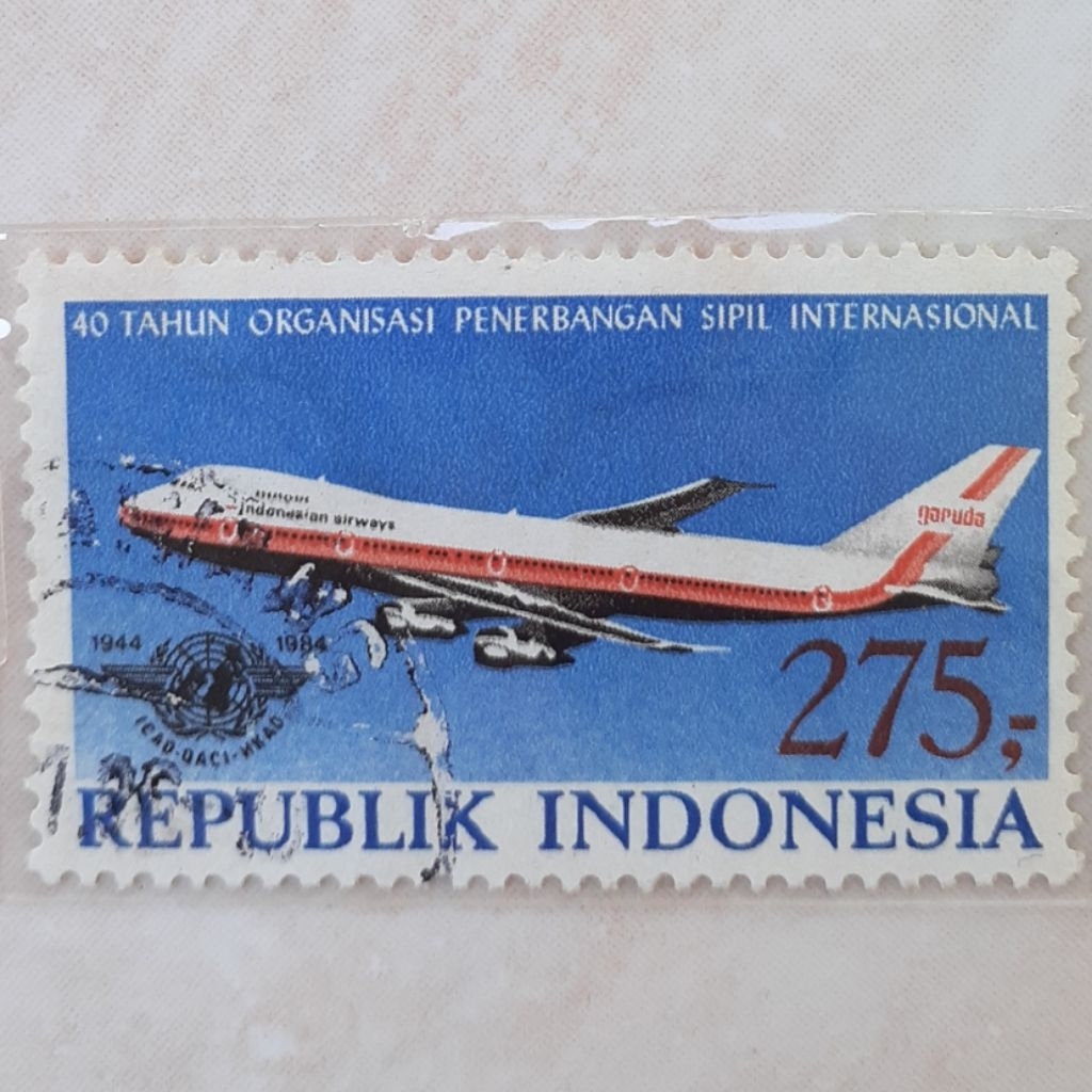 

Perangko Indonesia 40 Tahun ICAO Tahun 1984