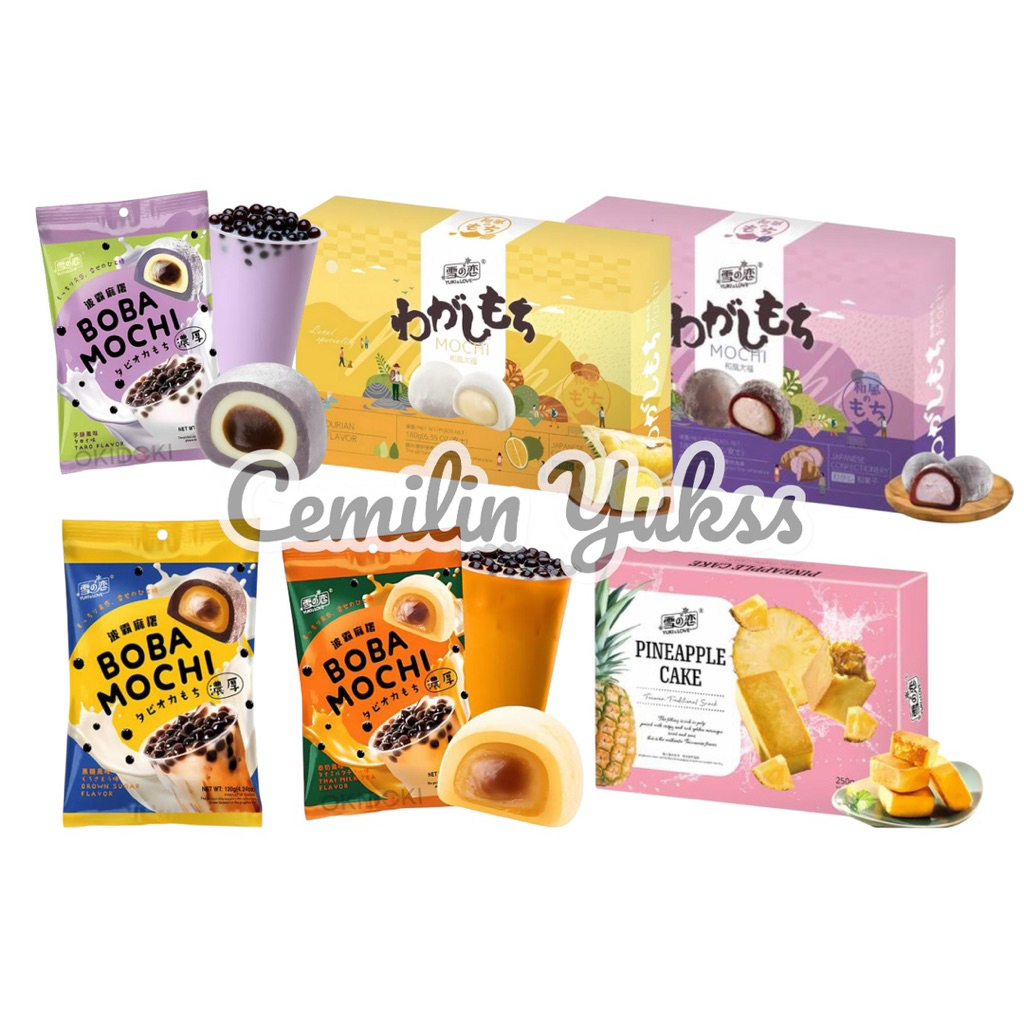 

Yuki & Love Boba Mochi Yuki & Love Pineapple Cake Mochi Durian Mochi Taiwan Mochi Purple Rice & Taro
