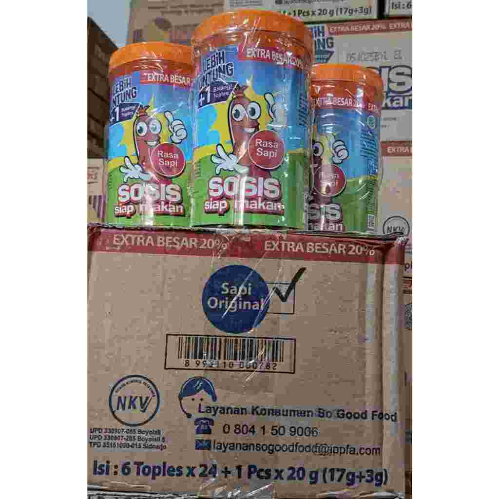 

Sehati Snack - Sosis So Nice Aneka Rasa | Ayam & Sapi | 21GR 1pack(25pcs)