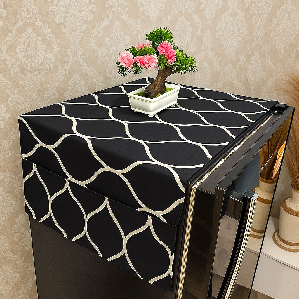 Taplak Kulkas Cover Kulkas Taplak Kulkas Bahan katun Taplak Kulkas Aesthetic Taplak Kulkas Minimalis