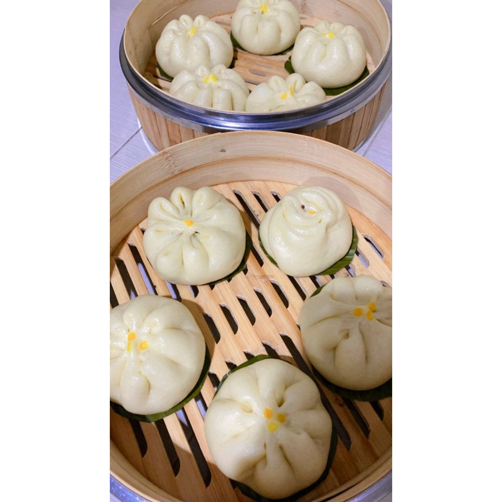 

BAKPAO JADUL ALAS DAUN PISANG BAKPAO AYAM KECAP AYAM CHARSIU KARI AYAM COKLAT TARO FRESH HOMEMADE HALAL