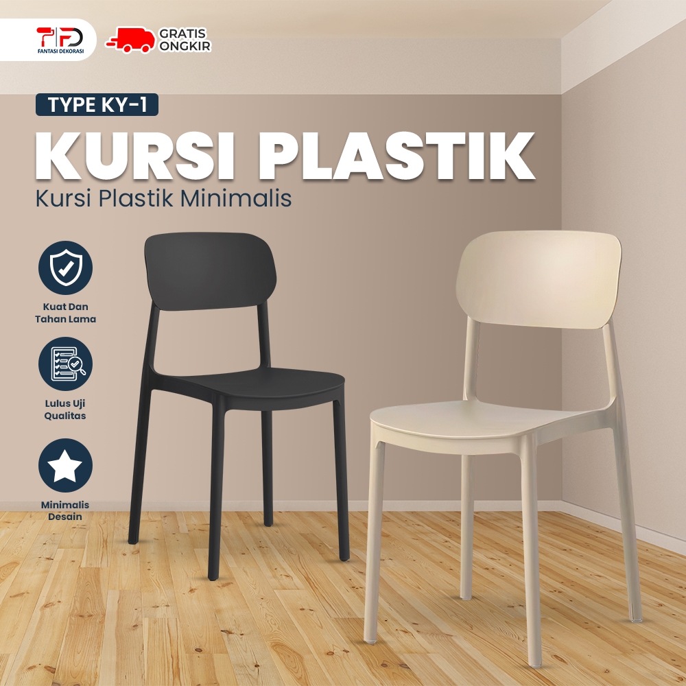 Kursi Plastik Minimalis Tidak Mudah Patah Kursi Plastik Ruang Tamu - Fantasidekorasi